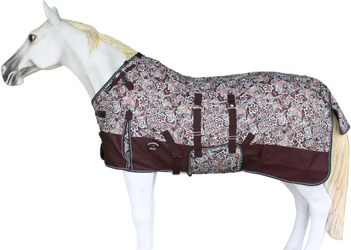 Vista 4 de CHALLENGER 70 "1200D Turnout Ligero Bellyband Rain Horse Manta de invierno Hoja 398B