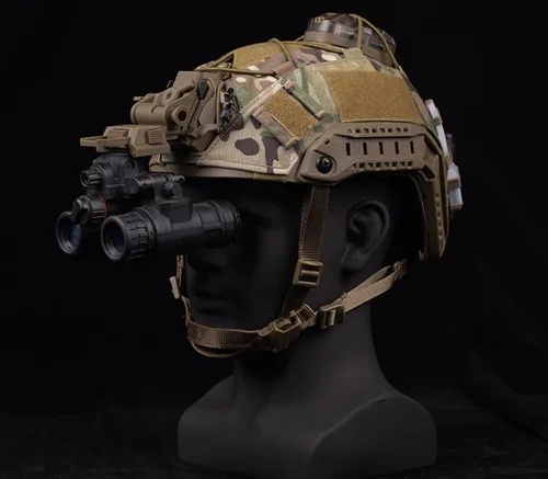 Vista 7 de Airsoft L4G24 visión nocturna Googgles casco táctico NVG montaje para PVS15 PVS18 GPNVG18