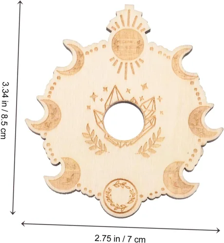Vista 3 de BESTOYARD Soporte de madera para decoración de bolas de cristal, soporte de madera, soporte para huevos para exhibición, soporte para mini esfera