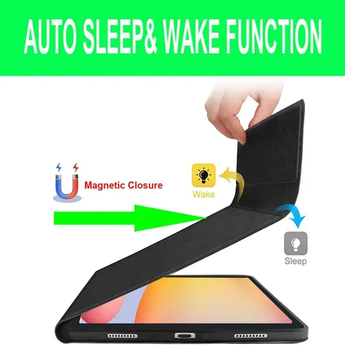 Vista 6 de Funda para teclado para Samsung Galaxy Tab S6 Lite de 10.4 pulgadas 2024 2022/2020 SM-P610/P613/P615/P619, funda para teclado Bluetooth inalámbrico