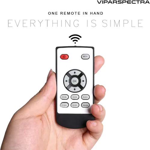 Vista 2 de VIPARSPECTRA Luz LED para Acuario de 165W Regulable de Espectro Completo, Luces LED para Arrecife para Tanque de Peces de Agua Salada con Coral