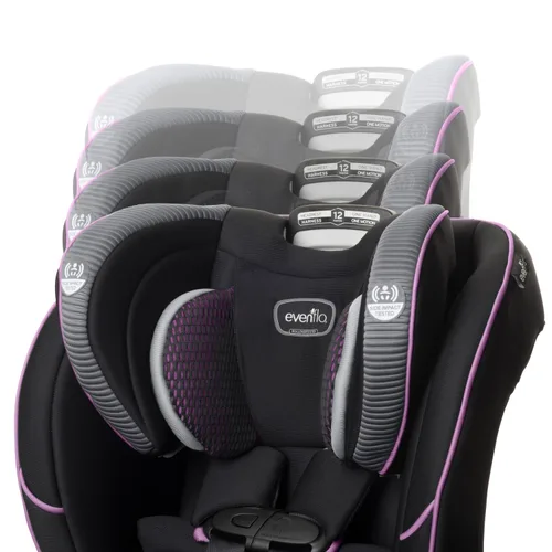 Vista 7 de Evenflo EveryFit/All4One - Asiento convertible para automóvil 3 en 1 (Rosa Augusta)