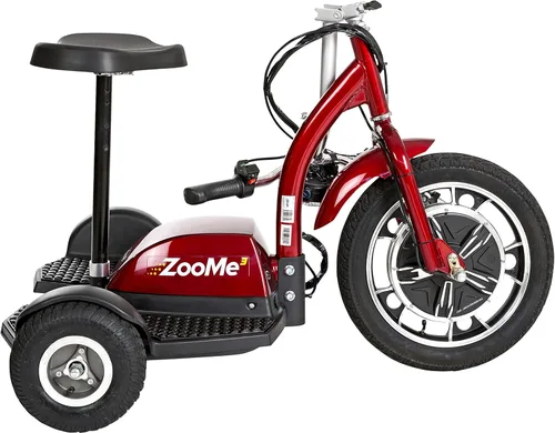 Vista 9 de Drive Medical ZOOME3 - Patinete de movilidad recreativa, color rojo