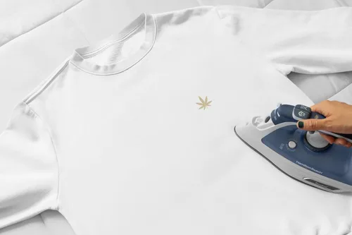 Vista 2 de 10 calcomanías de hojas de marihuana para planchar en hojas de cannabis, transferencia de calor, calcomanía de malezas, aplicar en menos de 5