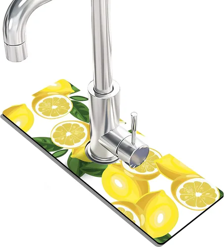 Vista 17 de Protector contra Salpicaduras para Fregadero de Cocina Tapete para Grifo Tapete Súper Absorbente de Secado Rápido Accesorios para Fregadero