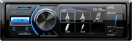 Vista 6 de JVC - KD-X560BT - Coche de medios digitales y receptor Bluetooth marino iPhone/Android/USB/AUX estéreo para automóvil con entrada de cámara trasera