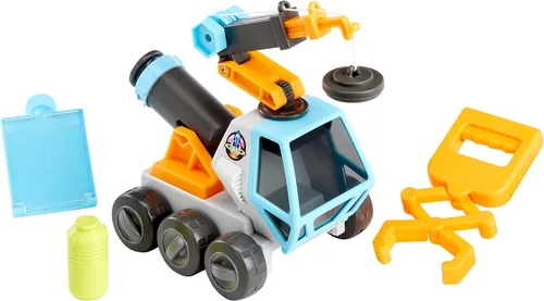 Vista 6 de Big Adventures - Vehículo de juguete STEM con microscopio, grúa magnética, agarrador extensible para niñas, niños a partir de 3 años
