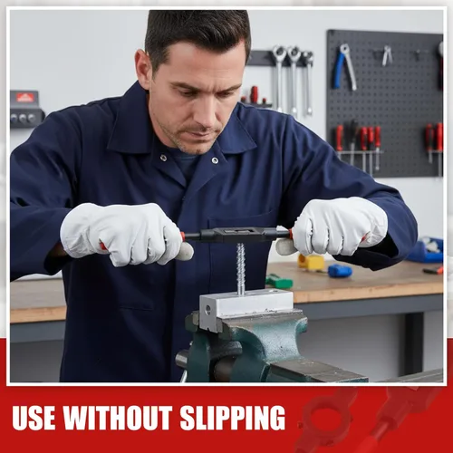 Vista 5 de WILLBOND Llave de grifo ajustable M5-M20, herramienta de mango de trinquete para escariador para reparación de roscas automotrices, previamente