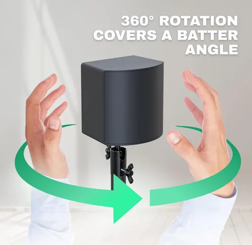 Vista 4 de Skywin VR Stand and Hidden Cable Set Compatible with HTC Vive Index Base Station - Tempered Glass HTC Vive Stand and Cable Set for Vive and Rift