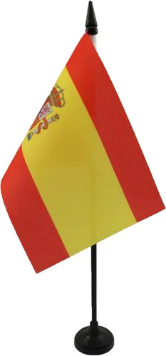 Vista 145 de Aland Table Flag 4'' x 6'' - Aland - Finland Desk Flag 15 x 10 cm - Black plastic stick and base - AZ FLAG