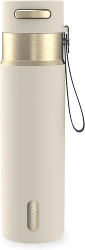 Vista 14 de Contigo Autoseal - Botella de agua de acero inoxidable con aislamiento al Terra Champagne