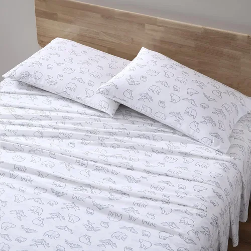 Vista 10 de Eddie Bauer - Juego de sábanas individuales XL, sábanas de percal de algodón, sábanas frescas y crujientes, ideales para dormitorio