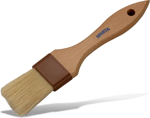 Vista 12 de SPARTA 4037000 Cepillo de repostería de nailon para hornear cerdas de jabalí en ángulo con mango de madera dura y cerdas epoxi para cocinas