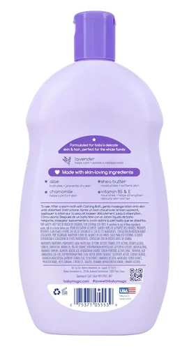 Vista 2 de Baby Magic Baño calmante para bebés, 16.5 onzas líquidas