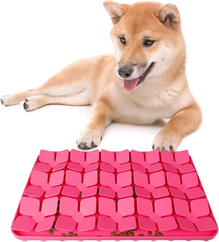 Vista 13 de Alfombrilla Olfateadora para Perros, Alfombrilla Interactiva de Silicona para Perros que No Lastima la Nariz del Perro para Entrenamiento de Olfato