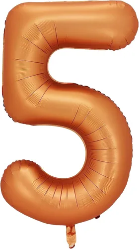 Vista 7 de Globos de aluminio naranja número 0, 40 pulgadas