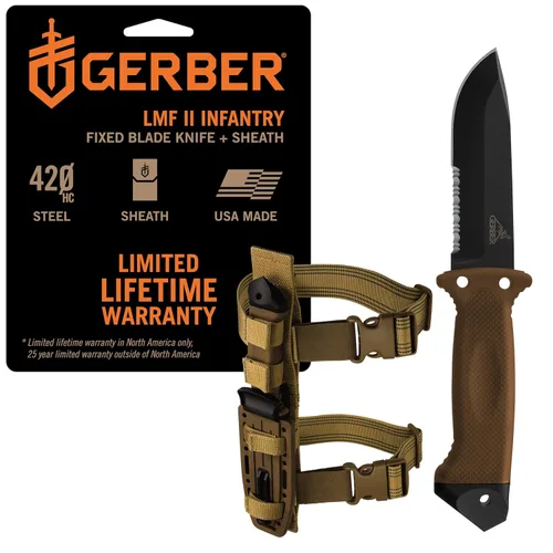 Vista 7 de Gerber LMF II 22-41629 cuchillo de Infantería, negro