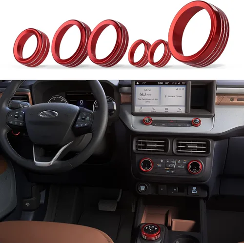 Vista 7 de 6 piezas Compatible con Ford Maverick 2024 2023 2022 Accesorios (No Compatible con 2025) Cubiertas de Consolas Centrales Interiores del Automóvil