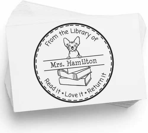 Vista 47 de Customized Return My Book Embosser with Don Sphynx Cat Design - Custom Please Return Book Embossed Stamp for Avid Readers and Book Lovers