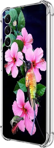 Vista 18 de Funda para Galaxy A54, hermosa protección contra caídas de flores rosas, a prueba de golpes, carcasa protectora de cuerpo completo resistente a