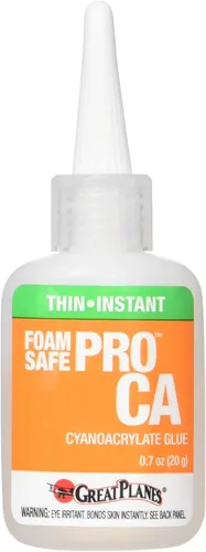 Great Planes Pro Foam Safe Ca pegamento fino 20G adhesivo de cianoacrilato