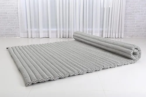 Vista 467 de Leewadee colchón tailandés enrollable para cama de invitados, tapete de yoga, para masaje tailandés, ecológico, orgánico y natural.