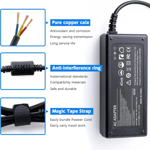 Vista 4 de Cargador adaptador de corriente alterna y CC de 19 V y 65 W, compatible con JBL Boombox Altavoz portátil Bluetooth impermeable Xtreme Xtreme 2