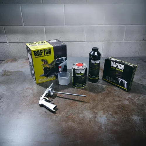 Vista 2 de U-POL raptor tintable uretano spray-on truck bed maletero kit c/libre pistola, 8 litros