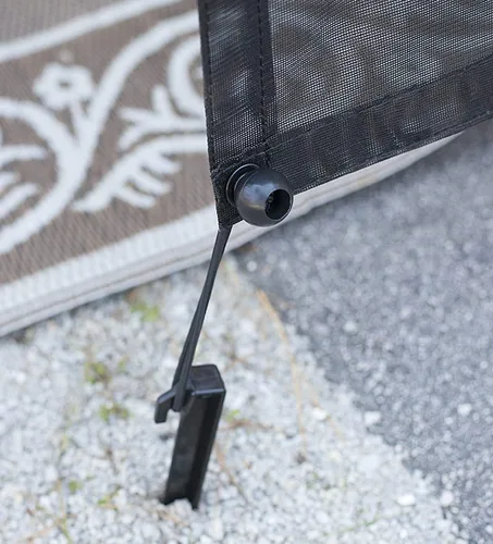 Vista 3 de Pantalla de Sombra Solar para Toldo de RV con Cremallera de 9' X 10' (Apta para Toldo de 11'), Pantalla de Sombra para Toldo de RV con Cremallera
