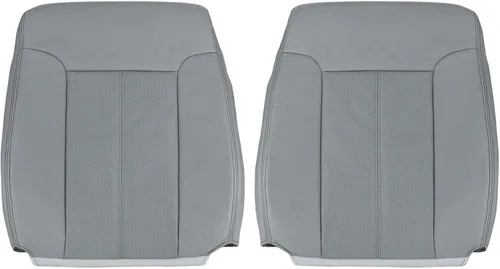 Fundas de cuero para Ford F250 F350 Lariat para conductor y pasajero 2013 2014, color gris