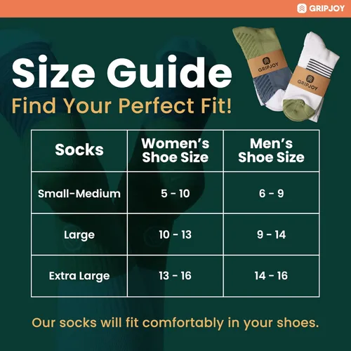 Vista 7 de Gripjoy Compression Socks with Grips for Women & Men - 15-20mmHg - Knee High Non-slip Socks