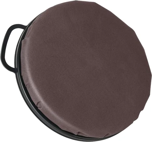 Vista 15 de Foxtune Tapa de asiento de cubo de 5 galones, cojín giratorio de espuma de 360 grados con parte superior acolchada para pesca, caza, béisbol