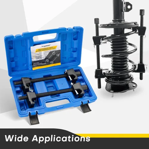 Vista 6 de Kit de herramienta compresor de resorte Macpherson de Acymner Herramienta universal de compresor de resorte en espiral, accionamiento cuadrado
