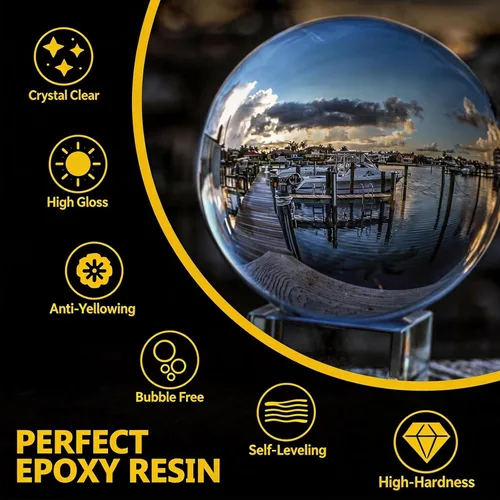 Vista 6 de Epoxy Resin 1 Gallon,High Gloss, Food Safe & UV Resistant Best for DIY, Art, River Table, Wood, Flower, Mold Casting Resin Epoxy - for Beginners &