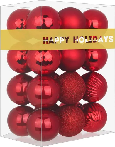 Vista 122 de Bolas pequeñas de Navidad doradas de 1.6 pulgadas, adornos de decoración para árbol de Navidad, bolas colgantes inastillables para decoraciones