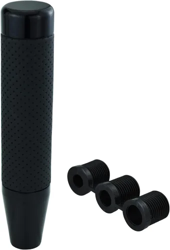 Vista 14 de Pomo de palanca de cambios de aleación de aluminio negro, cabeza de palanca de cambios, perilla de palanca de cambios larga para la mayoría