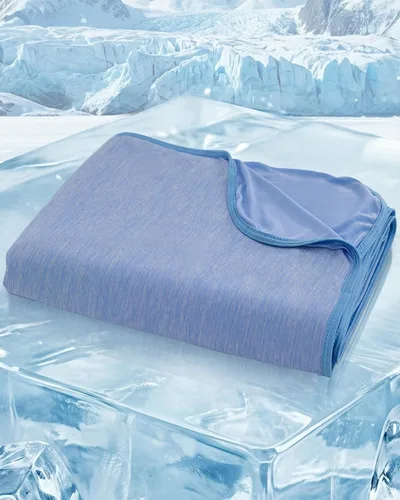Manta refrescante para personas que duermen con calor – Manta de verano delgada y ligera para cama, Q-Max> 0.4, transpirable, de doble cara, absorbe