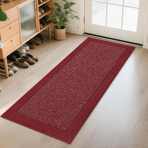 Vista 37 de BEQHAUSE Tapete para puerta interior de 20" x 32", Tapetes atrapa suciedad antideslizantes para entrada lavables, Tapete de bienvenida resistente a
