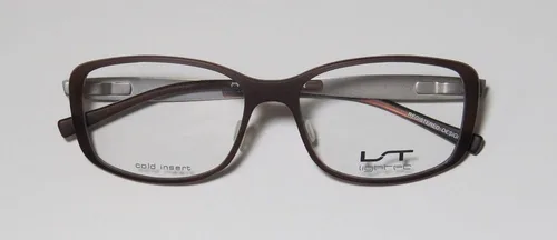 Vista 2 de Lightec 7035l - Lentes ópticos para hombre y mujer con bisagras flexibles de borde completo (53-15-135, marrónplateado)