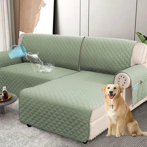 Vista 21 de H.VERSAILTEX Fundas de sofá 100% impermeables para sofá seccional, fundas de sofá seccional de 2 piezas, funda de sofá seccional en forma de L