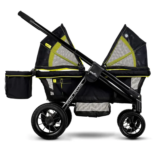 Vista 13 de Evenflo Pivot Xplore Cochecito estilo carrito todoterreno (Gris Aventurero)