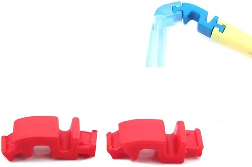 Vista 6 de 1 par de lentes para niños, brazos y piernas, bisagra de goma con gafas kits de reparación accesorios Azul