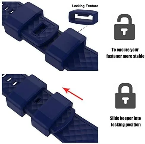 Vista 3 de Ritche - Bandas de silicona para reloj de 1819 20 21 22 23 y 24 mm de liberación rápida de hule para hombre