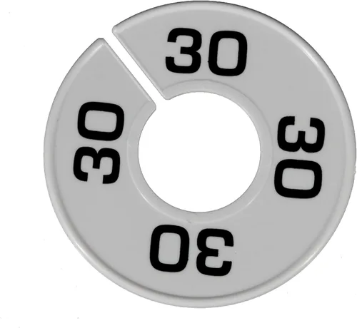 SSWBasics Divisores redondos de armario para barandilla, separadores de ropa para hombres, paquete variado, separadores de tamaño de estante de ropa