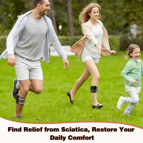 Vista 5 de Dispositivos para aliviar el dolor de ciática, soporte ajustable para aliviar el dolor de ciática, con almohadillas de presión duales, compresión