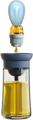 Vista 12 de TINMIX T-OB21 - Dispensador de aceite con cepillo, 2 unidades, 6.1 fl oz, botella dispensadora de aceite de oliva de vidrio con cepillo para untar