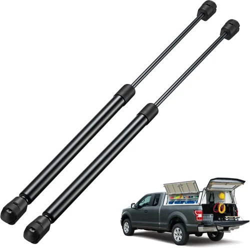 Vista 22 de BDFHYK C16-09322 - Soportes de elevación de 10 pulgadas, puntales de gas de 40 libras (178 N) para Leer Camper Shell Topper, puerta trasera
