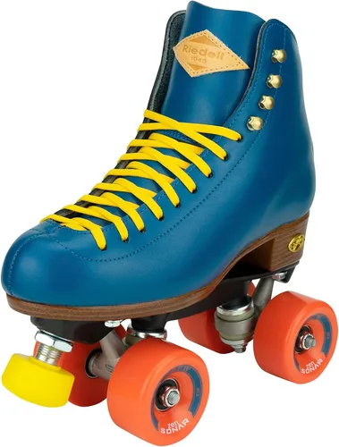 Vista 10 de Riedell Crew Roller Skates for Women and Men - Colorful Outdoor Roller Skates with Moisture-Wicking Lining, Padding, and a High-Top Precision Fit