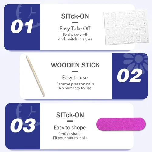 Vista 7 de Uñas postizas a presión con punta francesa negra, uñas cortas de almendra, uñas con pegamento para mujer, uñas acrílicas francesas de gel, uñas