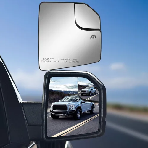 Espejo lateral del pasajero compatible con F150 2015 2016 2017 2018 2019 2020 F150 de lado derecho con espejo de punto ciego reemplazar FL3Z17K707A